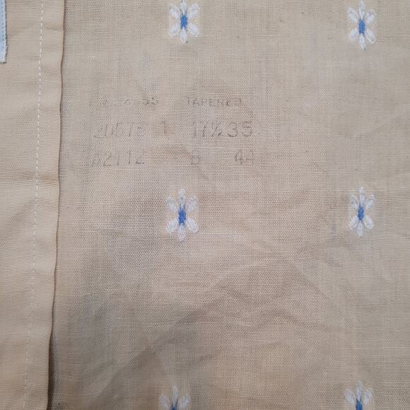 Vintage 70s Nicola Mancini Embroidered Disco Button Shirt Mens XXL 17.5 Peach - Picture 4 of 13